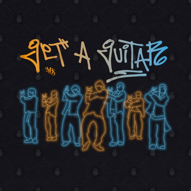 led fanart of the group riize in the get a guitar era by MBSdesing 